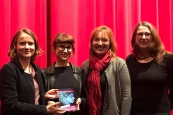 ZONTA Publikumspreis 2018 - Gewinnerfilm 1000 ARTEN REGEN ZU BESCHREIBEN - Regisseurin Isa Prahl und Produzentin Melanie Andernach